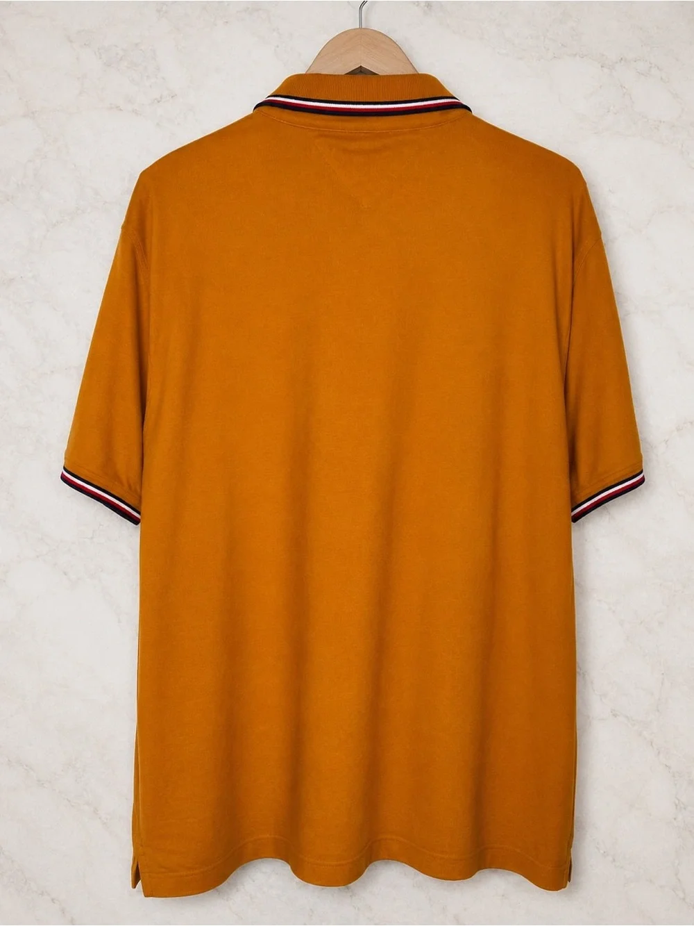 Tommy Hilfiger Men’s Polo Shirt XXL Mustard Gold Short Sleeve Size XXL